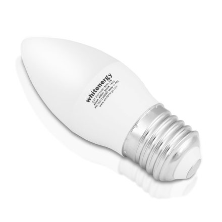 LED žárovka Whitenergy SMD2835 C37 E27 5W teplá bílá