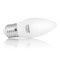 LED žárovka Whitenergy SMD2835 C37 E27 5W teplá bílá (2)