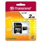 Paměťová karta Transcend micro SD karta 2GB + adaptér  (1)