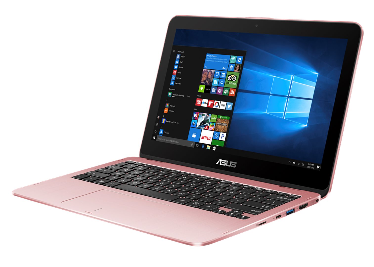 Notebook 11,6" Asus TP203NA 11,6T/N3350/32GB/4G/W10 růžový (TP203NA