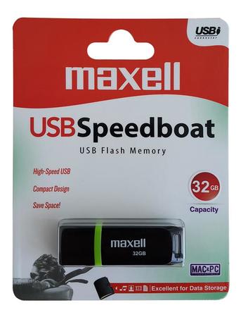USB Flash disk Maxell FD 32GB 2.0 Speedboat black