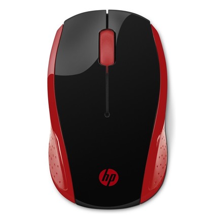 Bezdrátová počítačová myš HP Wireless Mouse 200 (Empres Red) (2HU82AA#ABB)