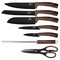 Sada nožů s nepřilnavým povrchem Berlingerhaus BH 2285 Forest Line Ebony Rosewood 8 ks (1)