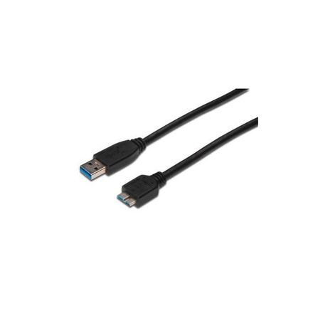 USB kabel Digitus AK-300116-018-S USB 3.0, USB A - Micro USB B, M / M, 1,8m