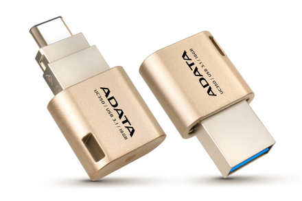 USB Flash disk A-Data UC350 16GB USB Type-C - zlatá (AUC350-16G-CGD)