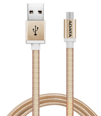 USB kabel ADATA AMUCAL-100CMK-CGD Micro USB, 1m, zlatý