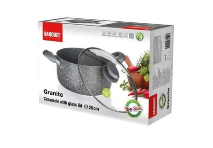 Hrnec Banquet Hrnec s poklicí Granite 20cm (1)