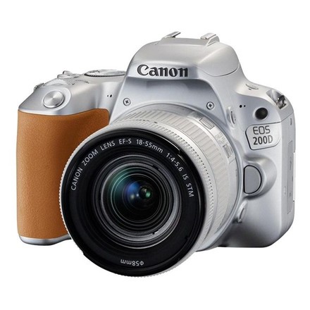Digitální zrcadlovka Canon EOS 200D stříbrný + EF18-55 IS STM