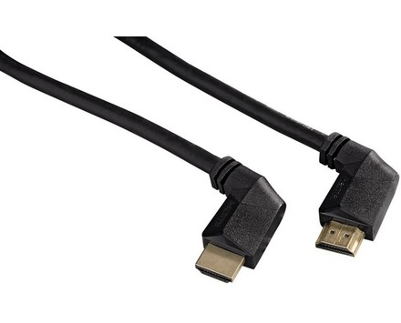 HDMI kabel Hama HDMI 1.3, 1, 5m, 90° konektor, pozlacený