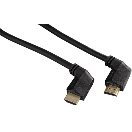 HDMI kabel Hama HDMI 1.3, 3m, 90° konektor, pozlacený