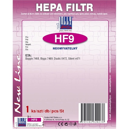 HEPA filtr do vysavače Jolly HF9 pro ETA (1)