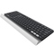 Bezdrátová počítačová klávesnice Logitech Wireless Keyboard K780 US - šedá/ bílá (2)