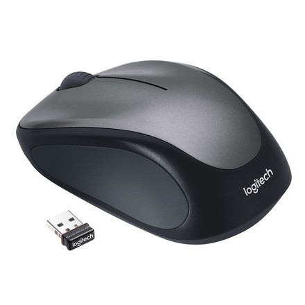 Bezdrátová počítačová myš Logitech Wireless Mouse M235 / optická / 3 tlačítka / 1000dpi - šedá