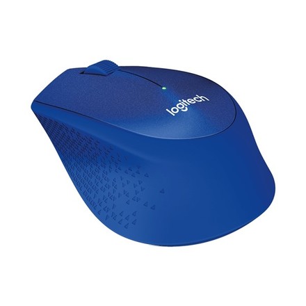 Bezdrátová počítačová myš Logitech Wireless Mouse M330 Silent Plus / optická / 3 tlačítka / 1000dpi - modrá