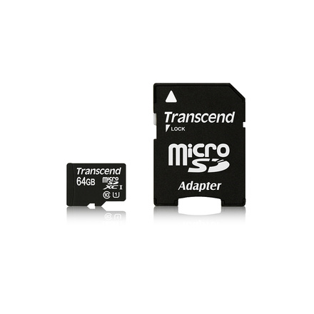 Paměťová karta Transcend microSDXC Premium 64GB UHS-I TS64GUSDU1