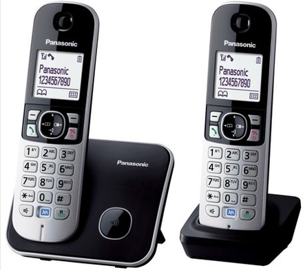 Bezdrátový stolní telefon Panasonic KX TG6812FXB DUO DECT