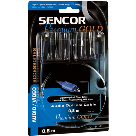 Optický kabel Sencor SAV 115-008 Toslink M-M PG