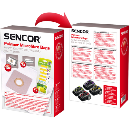 Sáčky do vysavače Sencor SVC 8 (10ks)+vůně (5ks)