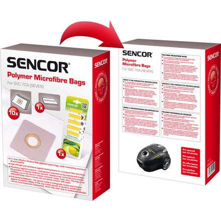 Sáčky do vysavače Sencor SVC 7 (10ks)+vůně (5ks)