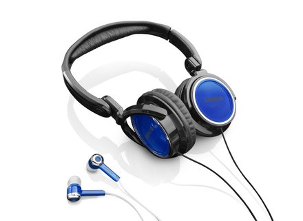 Polootevřená sluchátka Lenco HEP 100 blue