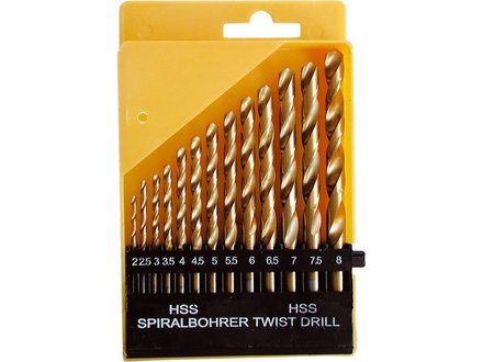 Vrtáky do kovu Extol Craft (1118A) sada 13ks, O 2-8mm, po 0,5mm