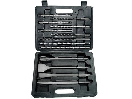 Vrtáky a sekáče SDS PLUS Extol Craft (23951) vrtáky a sekáče SDS PLUS, sada 13ks, sekáče 250mm: plochý 20 a 40mm, špičatý, drážkovací