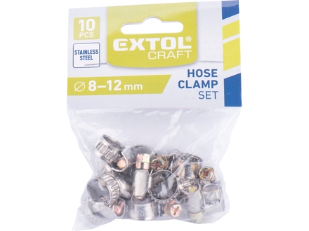 Spony hadicové Extol Craft (70500) balení 10ks, 8-12mm (1)