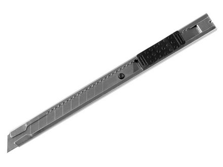 Nůž ulamovací Extol Craft (80043) celokovový nerez, 9mm, s Auto-lock, NEREZ