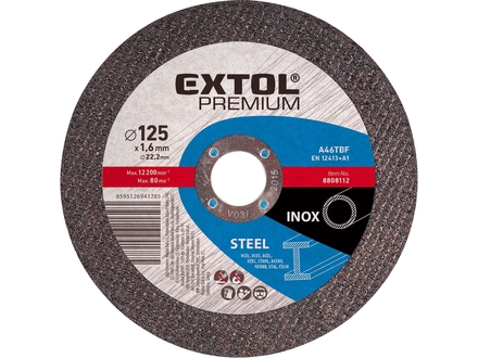 Kotouč řezný na ocel Extol Premium (8808122) kotouč řezný na ocel, 125x2,5x22,2mm