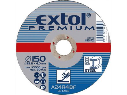 Kotouč brusný na ocel Extol Premium (8808700) kotouč brusný na ocel, 115x6,0x22,2mm
