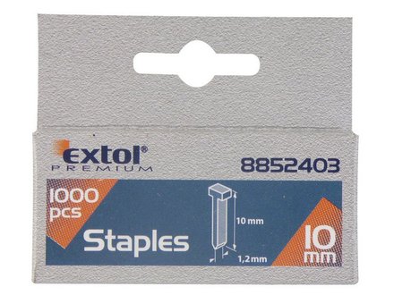 Hřebíky Extol Premium (8852403) balení 1000ks, 10mm, 2,0x0,52x1,2mm