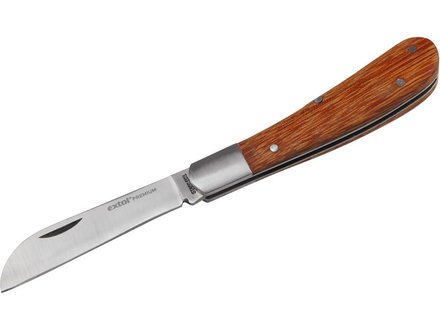 Nůž roubovací zavírací Extol Premium (8855112) nůž roubovací zavírací nerez, 170/100mm, délka otevřeného nože 170mm, délka zavřeného nože 100mm, kvalitní dřevěná rukojeť