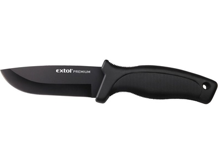 Nůž lovecký Extol Premium (8855300) nerez, 230/110mm, celková délka 230mm, délka čepele 110mm, s nylonovým pouzdrem na opasek, NEREZ