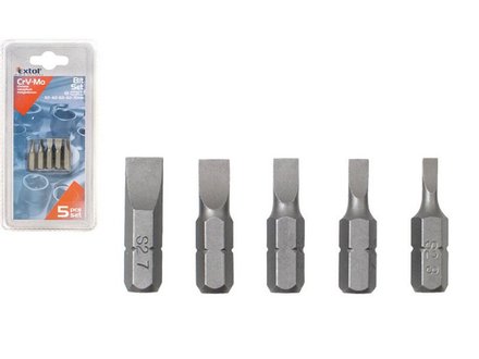 Hroty ploché Extol Premium (8819605) hroty ploché, sada 5ks, CrMoV