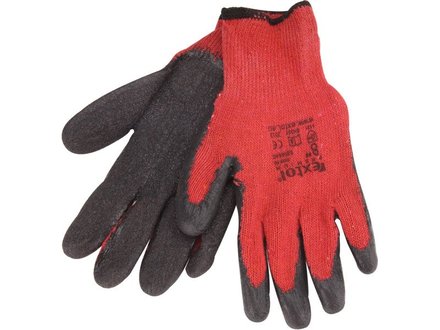 Rukavice bavlněné Extol Premium (8856640) rukavice bavlněné polomáčené v LATEXU, 8&quot,, velikost 8&quot,,