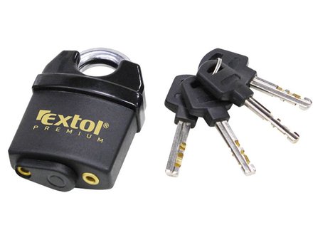 Zámek visací Extol Premium (8857750) bezpečnostní voděodolný, 50mm, 4 klíče