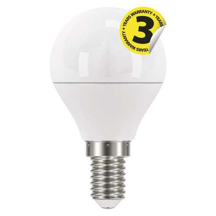 LED žárovka Emos ZQ1221 LED žárovka Classic Mini Globe 6W E14 neutrální bílá