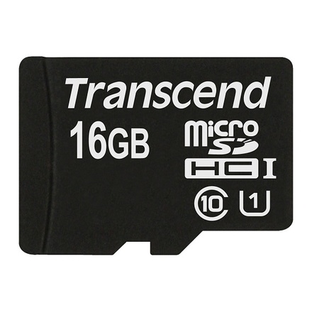 Paměťová karta Transcend 16GB microSDHC UHS-I U1 TS16GUSDCU1
