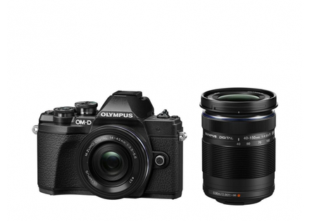 Kompaktní fotoaparát s vyměnitelným objektivem Olympus E-M10 Mark III Pancake DZ kit black/black