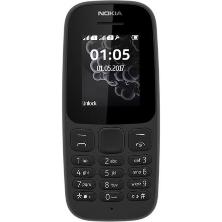 Mobilní telefon Nokia 105 Dual SIM Black 2017
