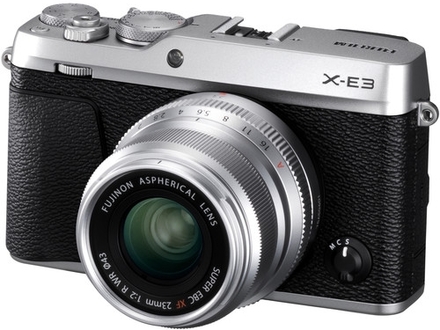 Kompaktní fotoaparát s vyměnitelým objektivem FujiFilm X-E3 silver + XF23 mm