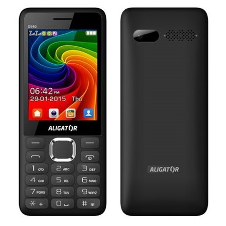 Mobilní telefon Aligator D940 Dual Sim - černý