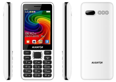 Mobilní telefon Aligator D940 Dual Sim - bílý (1)