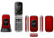 Mobilní telefon Aligator V650 Senior - stříbrná/červená (1)