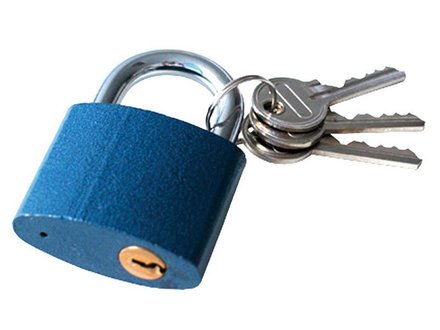 Zámek visací Extol Craft (93145) litinový, 45mm, 3 klíče