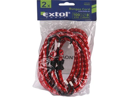 Gumy upínací Extol Craft (96002) balení 2ks, 100cm x O 8mm (1)