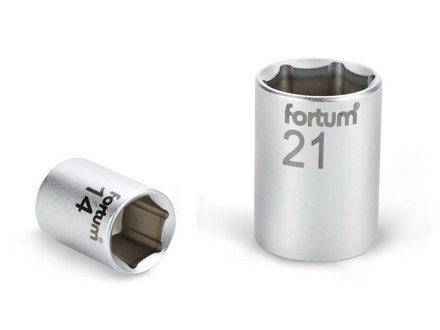 Hlavice nástrčná Fortum (4700409) hlavice nástrčná, 1/2&quot;, 9mm, L 38mm, 61CrV5