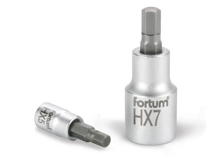 Hlavice zástrčná Fortum (4700605) hlavice zástrčná imbus, 1/2&quot;, HX 5, L 55mm, CrV/S2