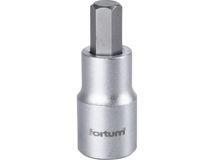 Hlavice zástrčná Fortum (4700610) hlavice zástrčná imbus, 1/2", HX 10, L 55mm, CrV/S2