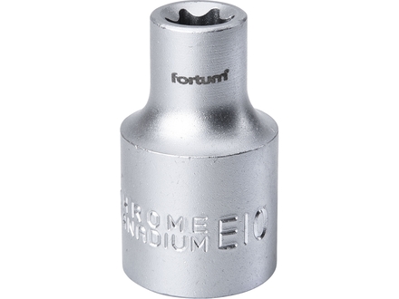 Hlavice nástrčná Fortum (4700700) hlavice nástrčná vnitřní TORX, 1/2&quot;, E 10, L 38mm, 61CrV5